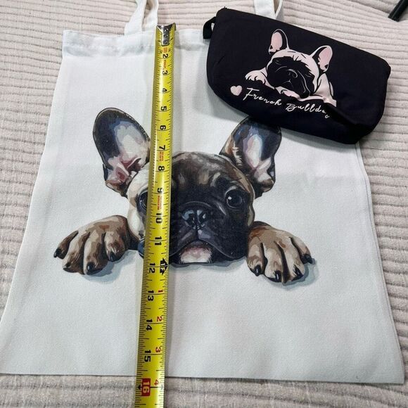 French Bulldog Gift Set, Tote Bag, Make Up‎ Bag,  Christmas Gift - Picture 4 of 6